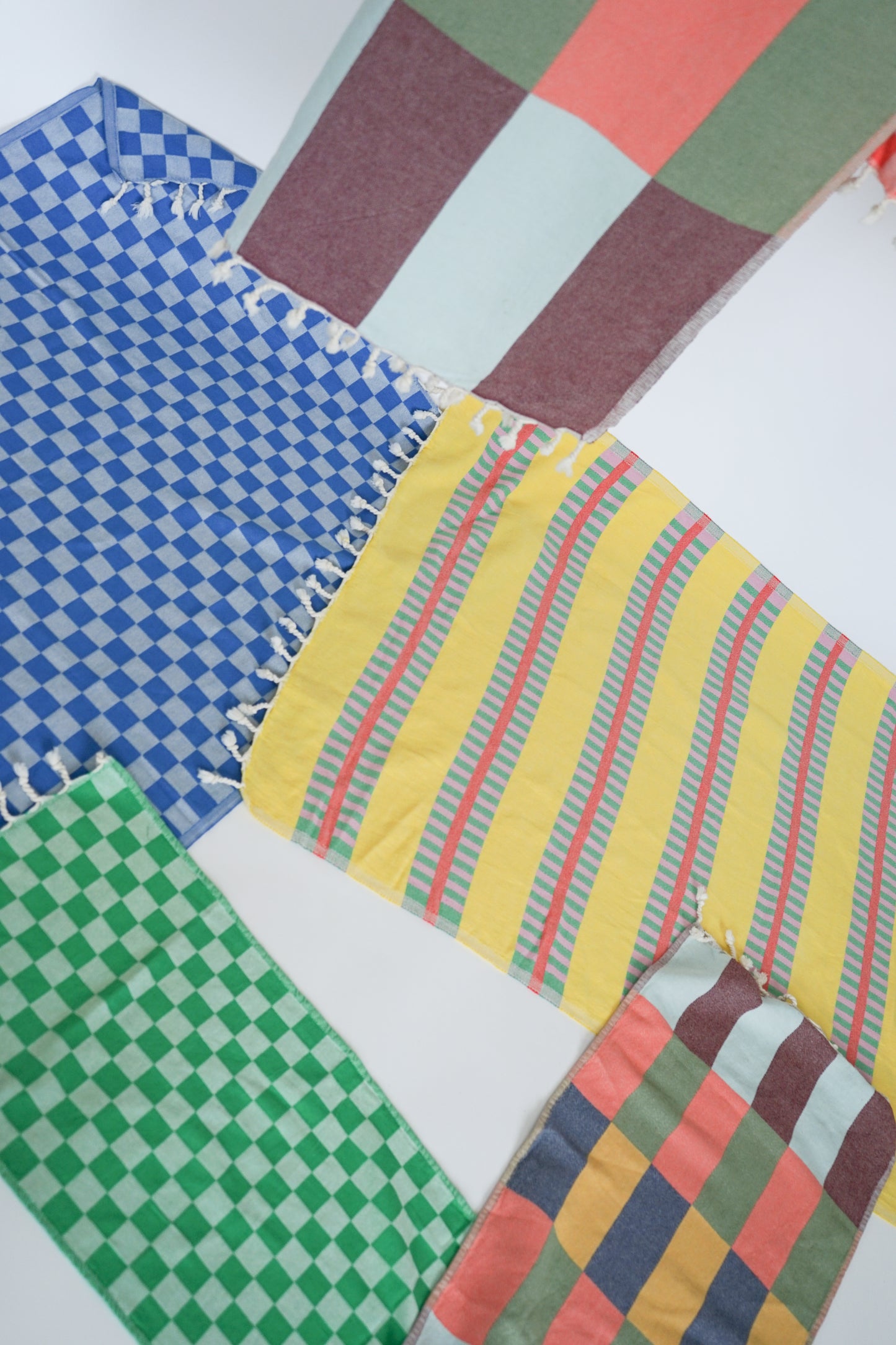 CHECK TURKISH TOWEL / GRASS