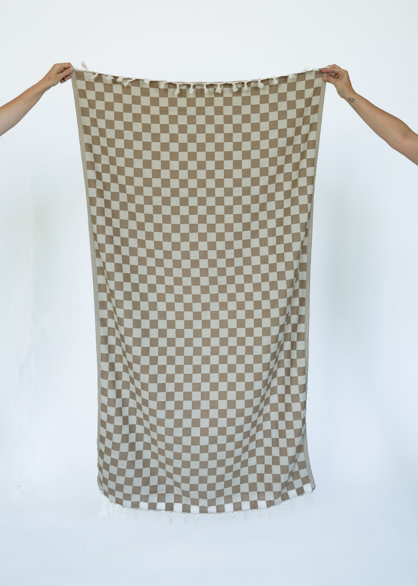 CHECK TURKISH TOWEL / OAT