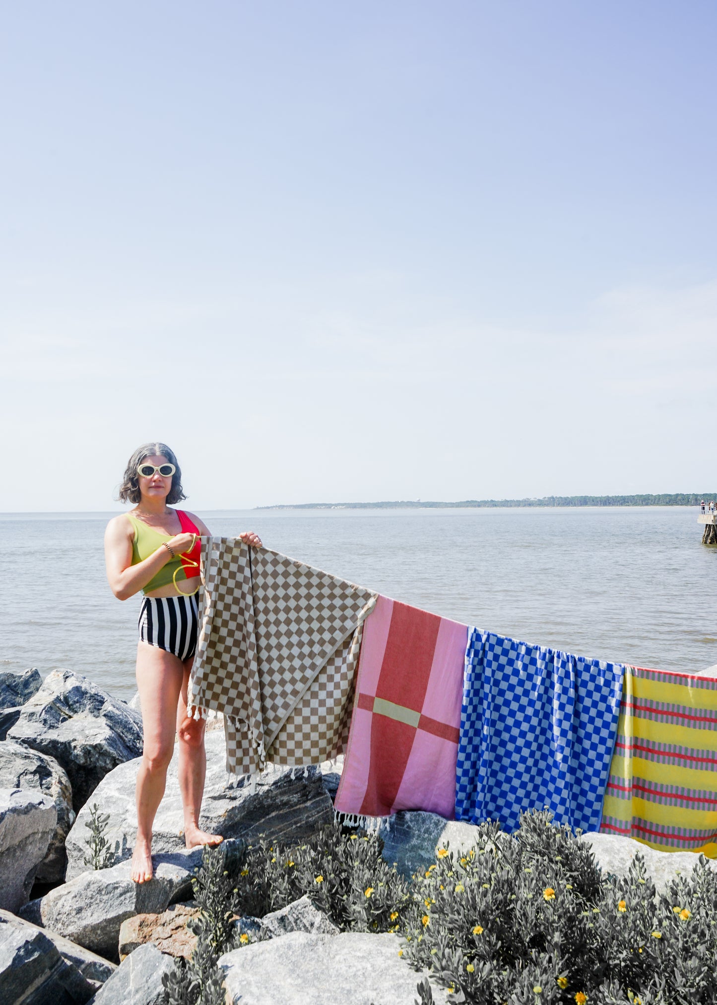 CHECK TURKISH TOWEL / OAT