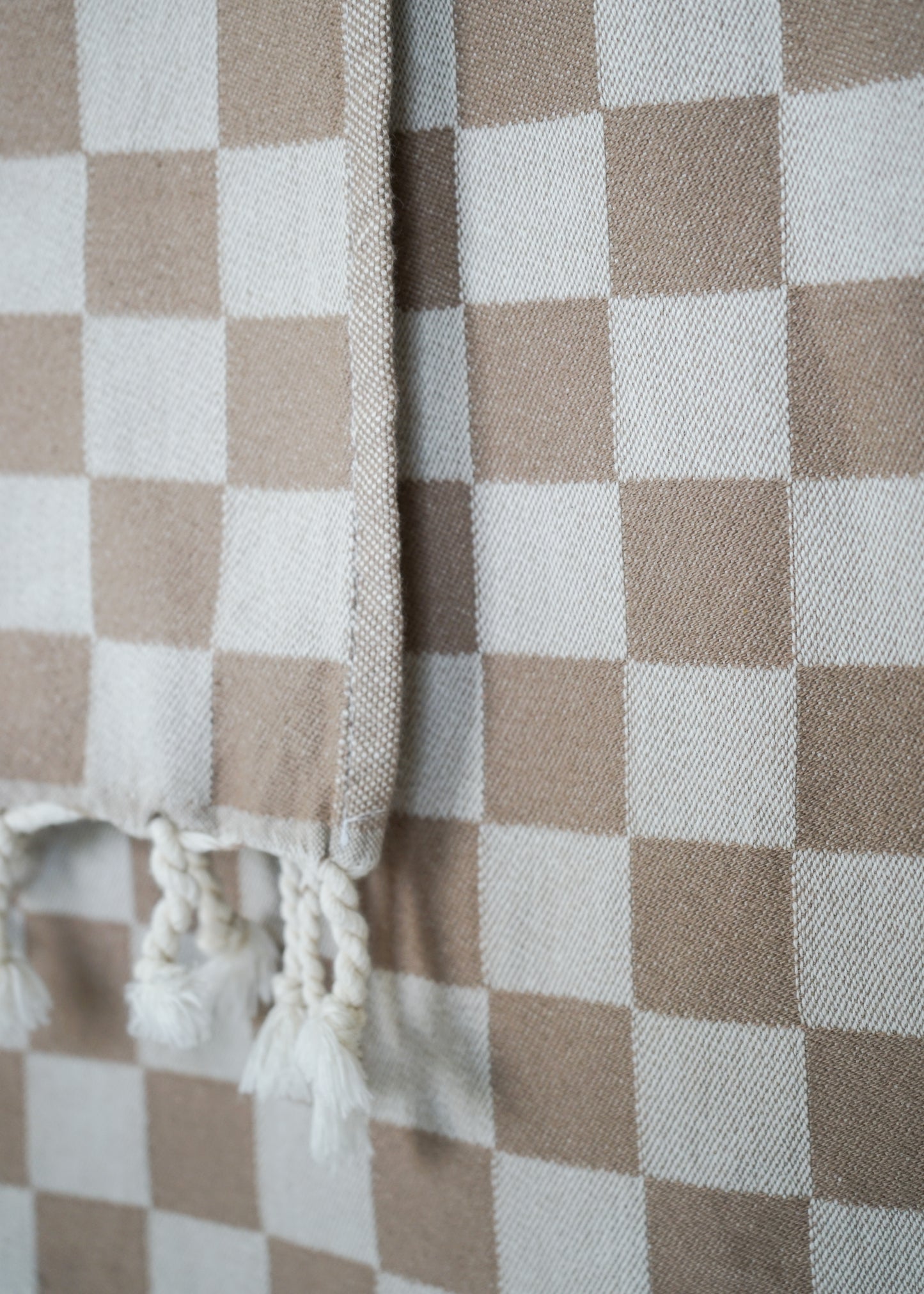 CHECK TURKISH TOWEL / OAT