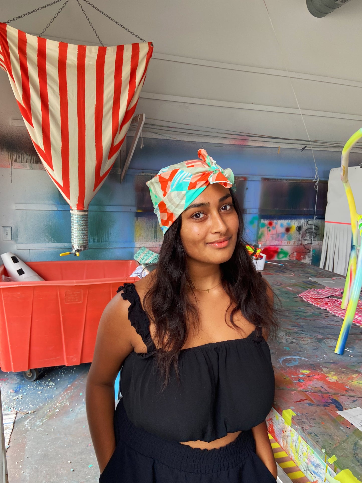 PAINTED QUILT BANDANA
