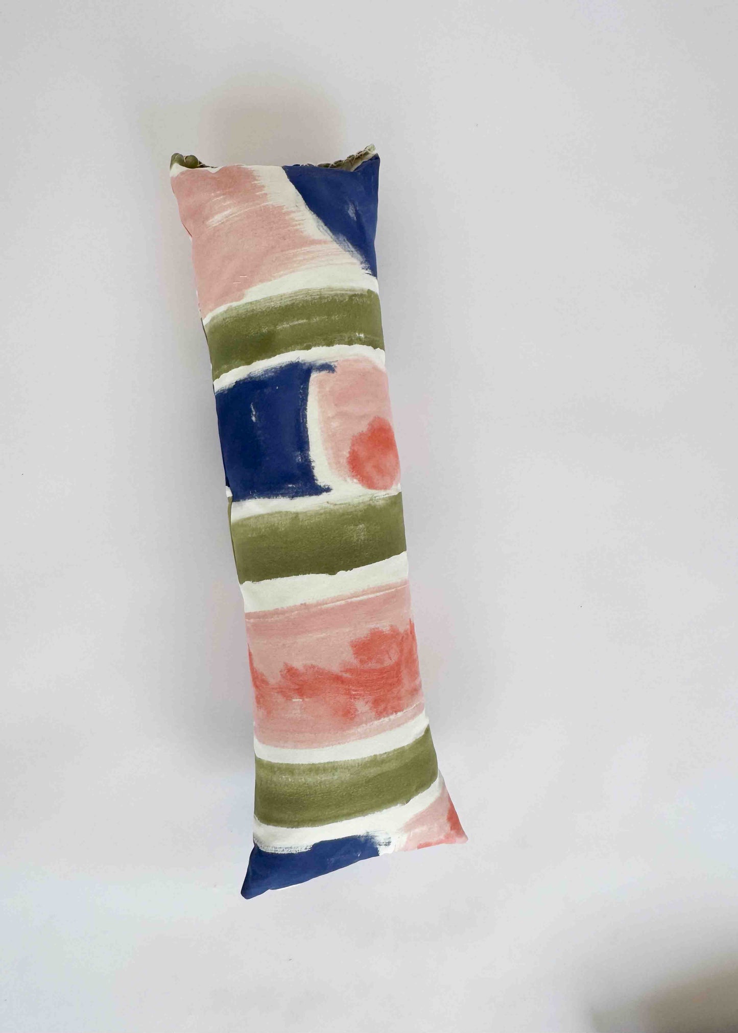 BOLSTER CLOUD CUSHION / PAINTED FLOWERS