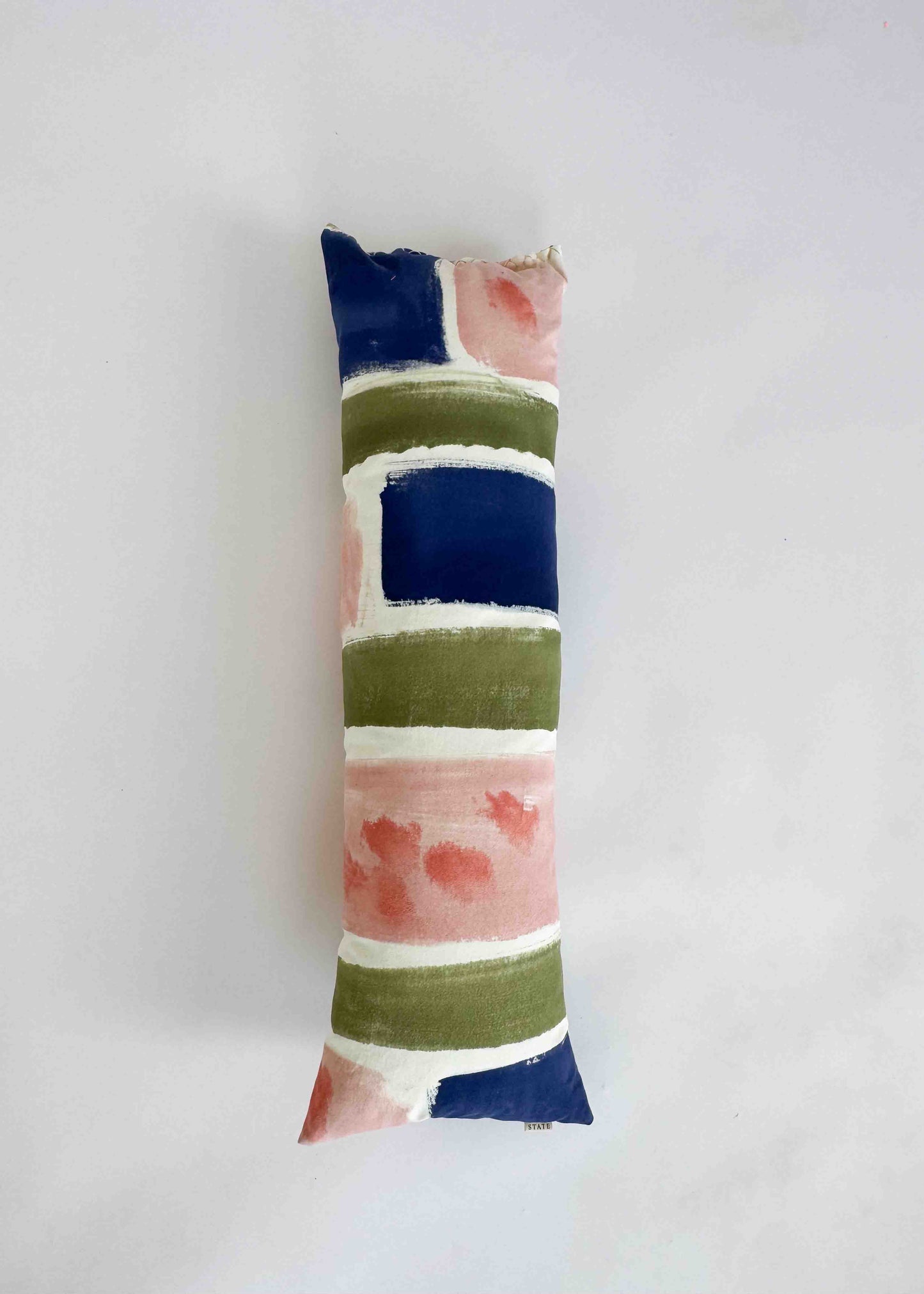 BOLSTER CLOUD CUSHION / PAINTED FLOWERS