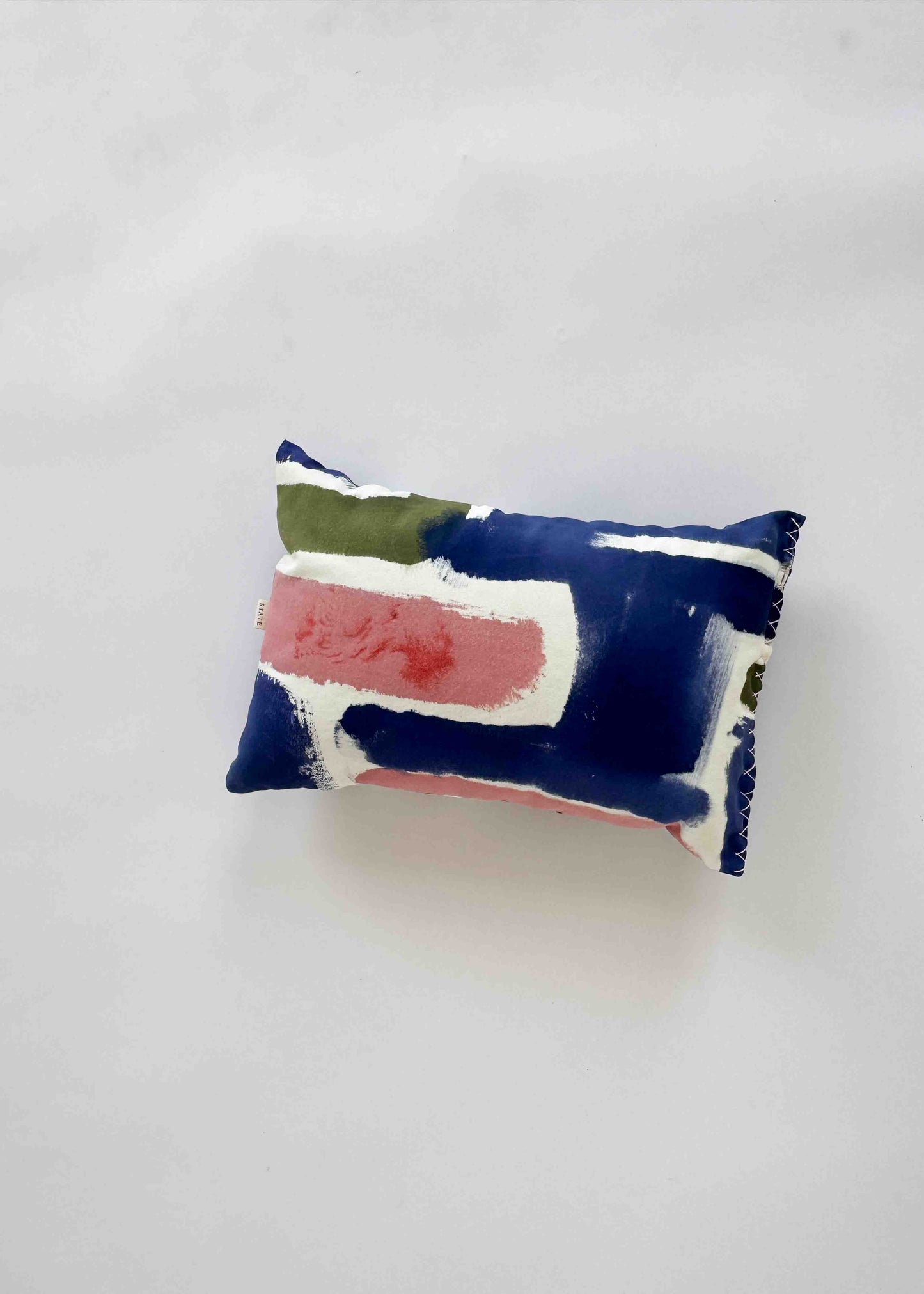 BOLSTER CLOUD CUSHION / PAINTED FLOWERS