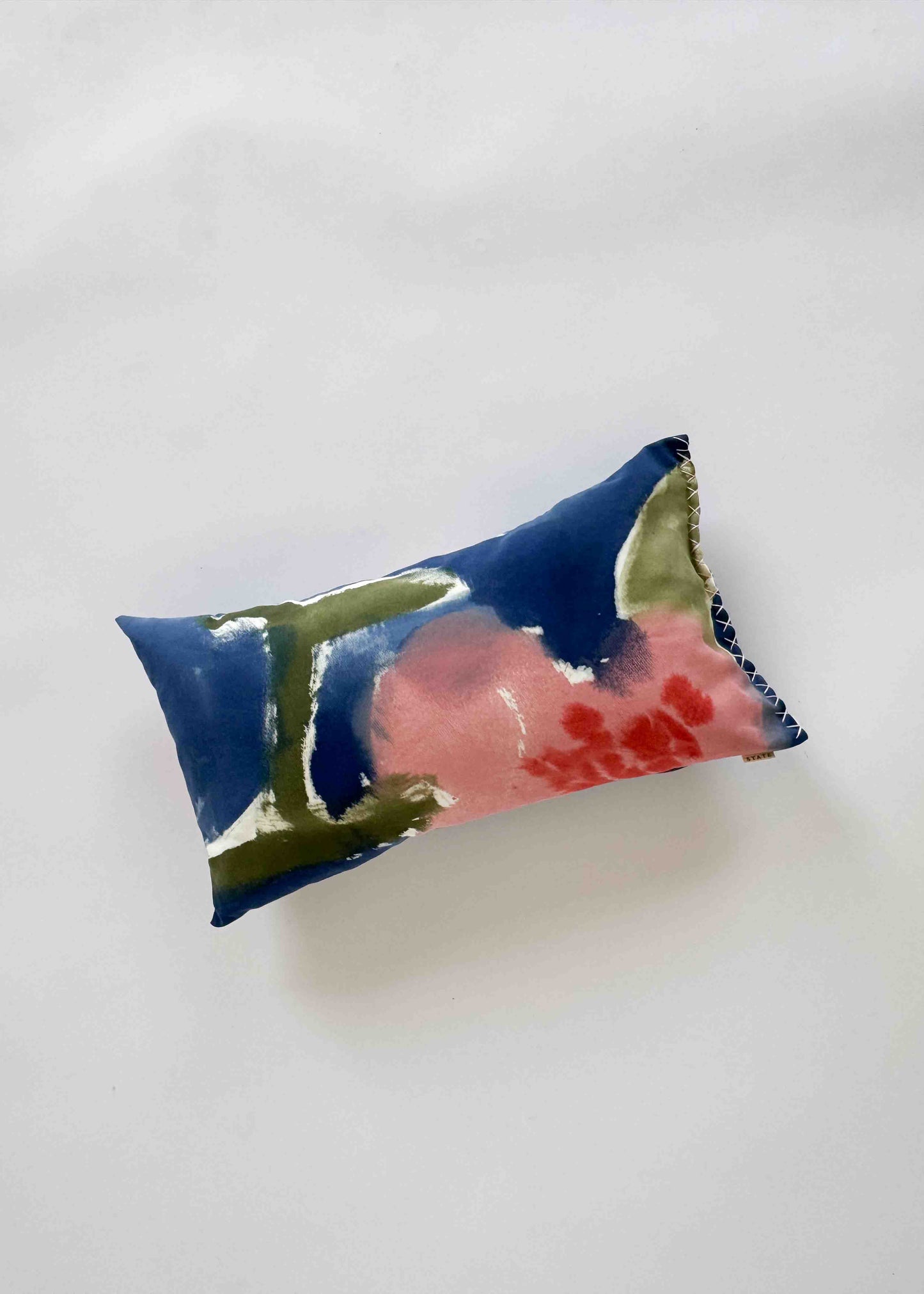 BOLSTER CLOUD CUSHION / PAINTED FLOWERS
