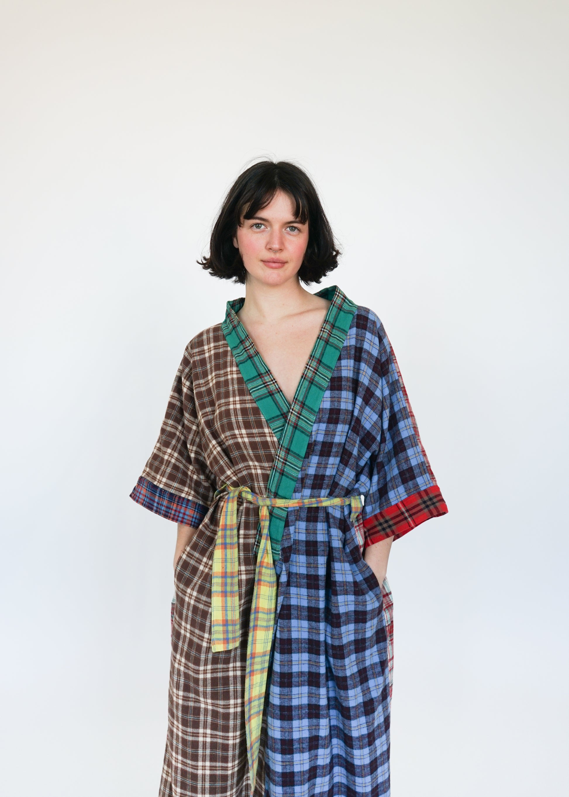flannel silk dress Essential Women's Designer Washed Silk Slip Dress