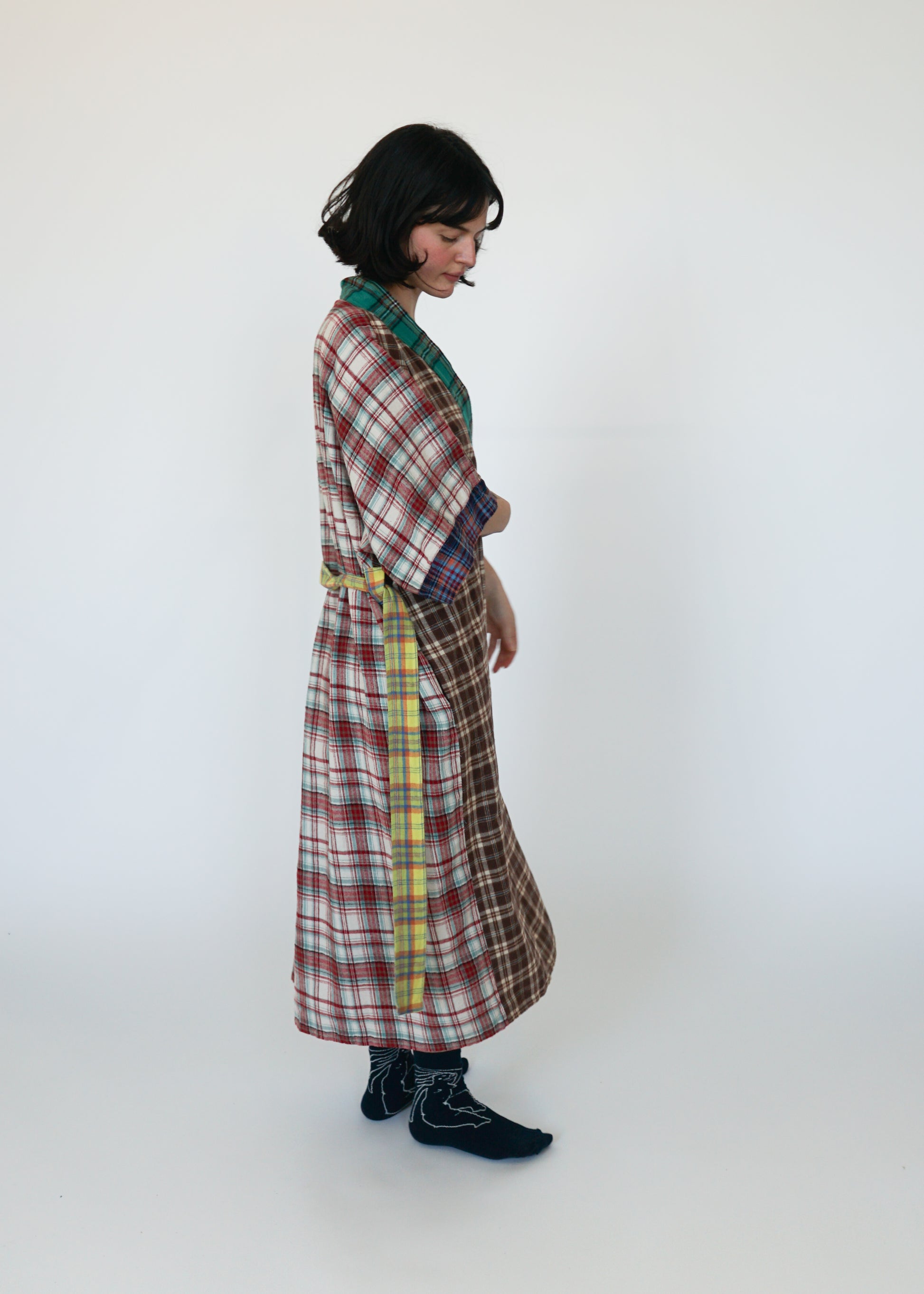 FLANNEL ROBE / DAD PLAID STATE FLANNEL ROBE / DAD PLAID STATE