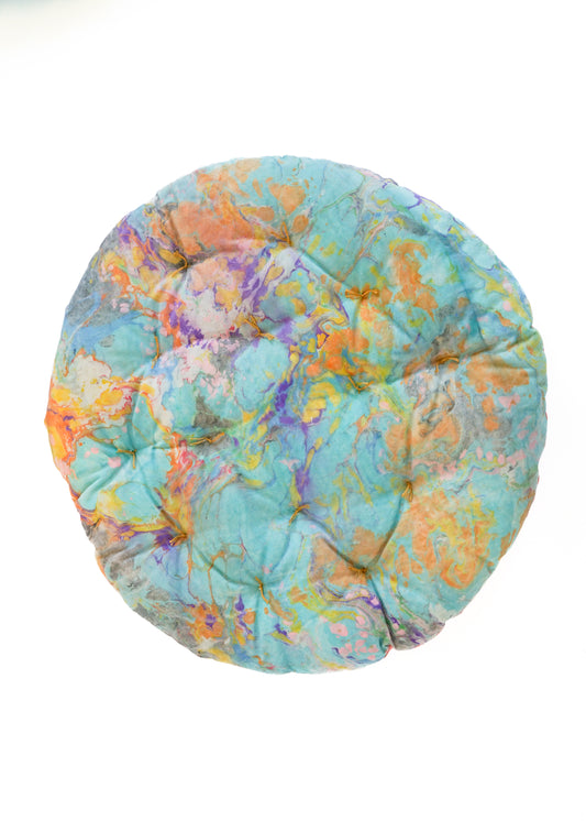 BIG CIRCLE CUSHION / CLAY MARBLE