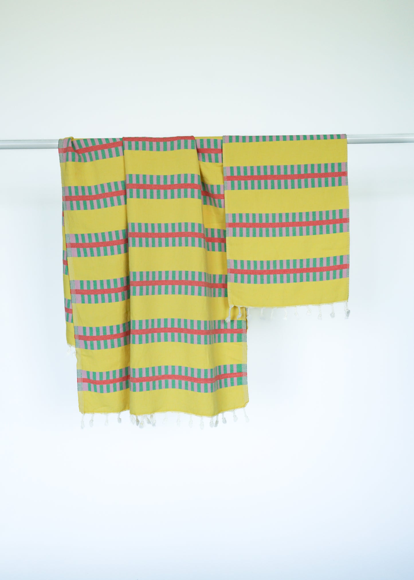 LATTICE TURKISH TOWEL / LEMON SQUEEZE