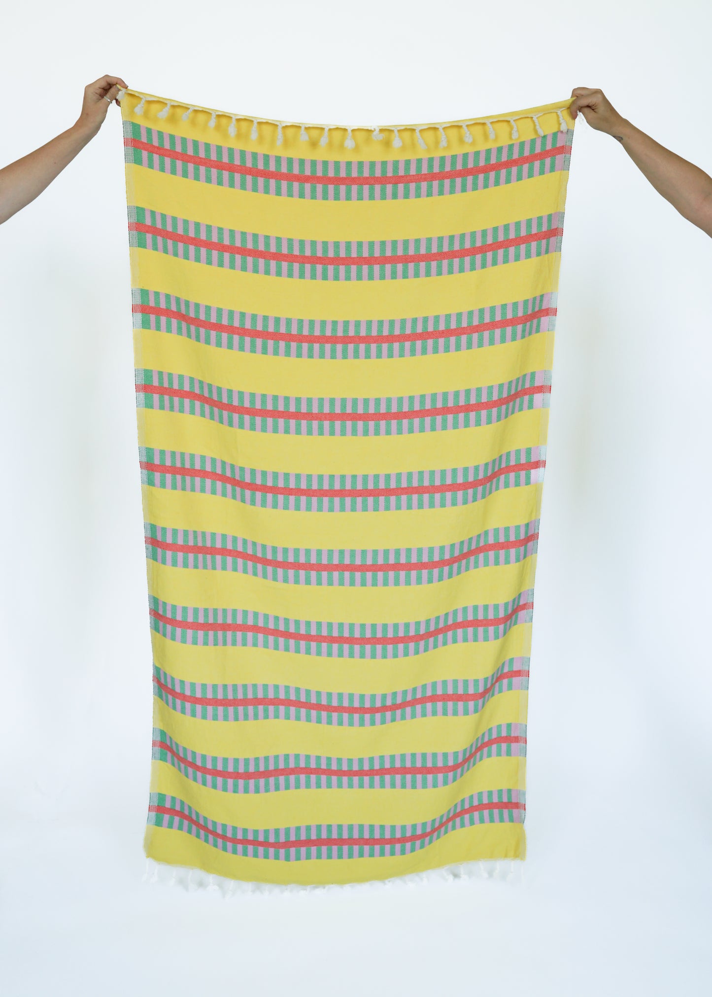 LATTICE TURKISH TOWEL / LEMON SQUEEZE