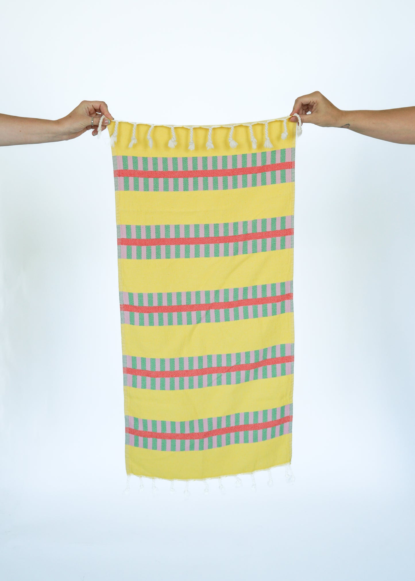 LATTICE TURKISH TOWEL / LEMON SQUEEZE