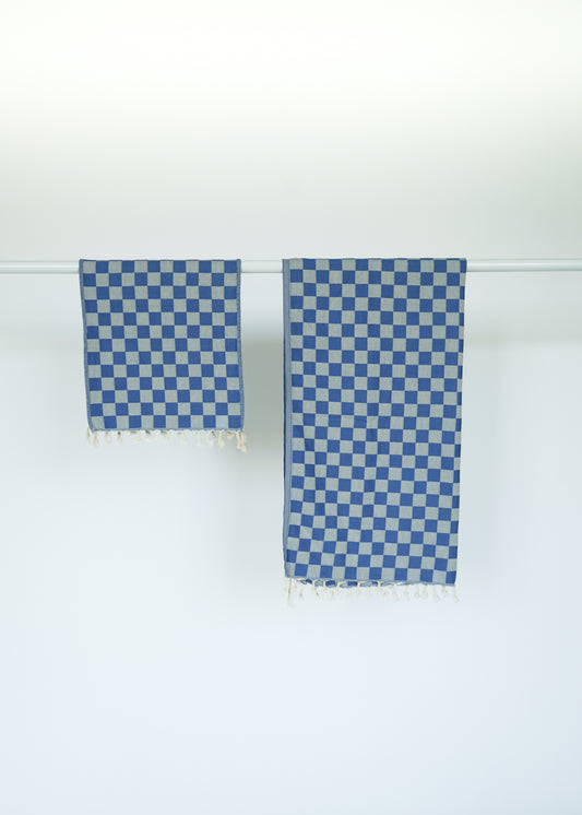 CHECK TURKISH TOWEL / LAKE