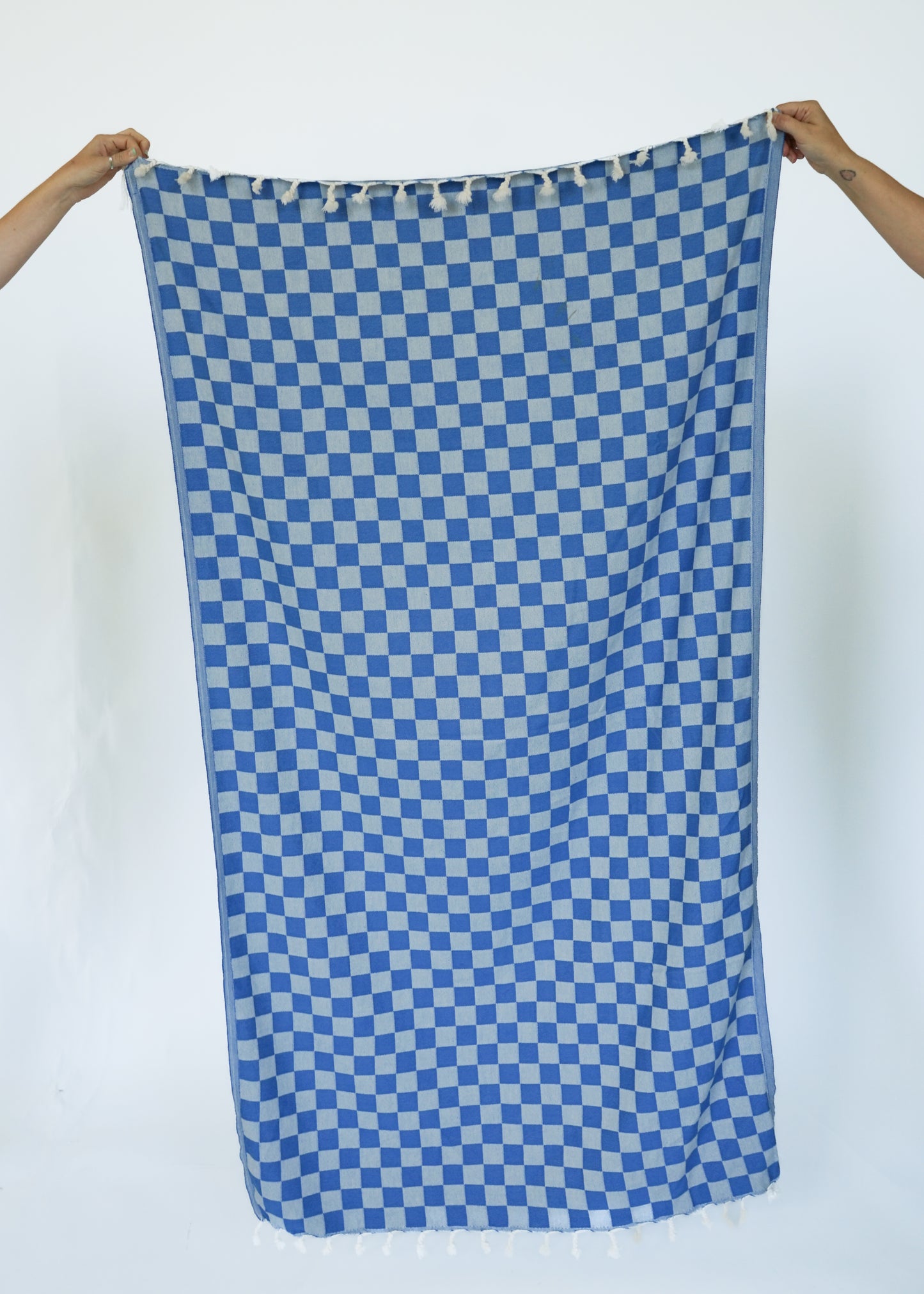 CHECK TURKISH TOWEL / LAKE