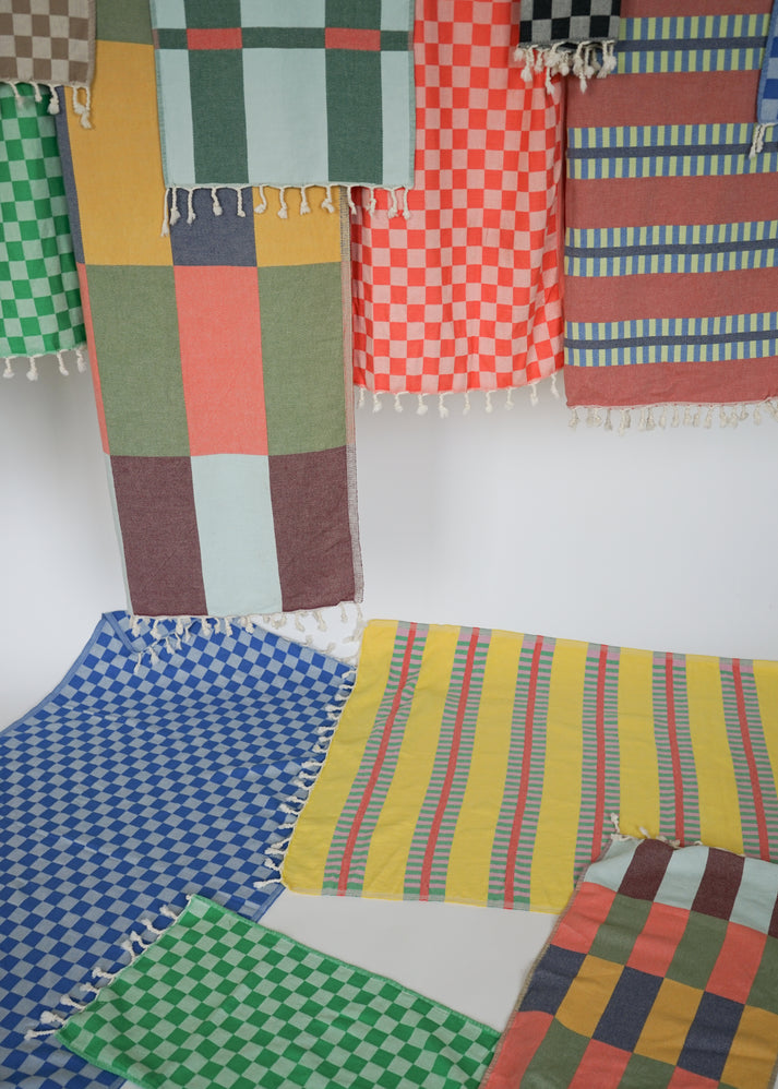 CHECK TURKISH TOWEL / LAKE main image 1