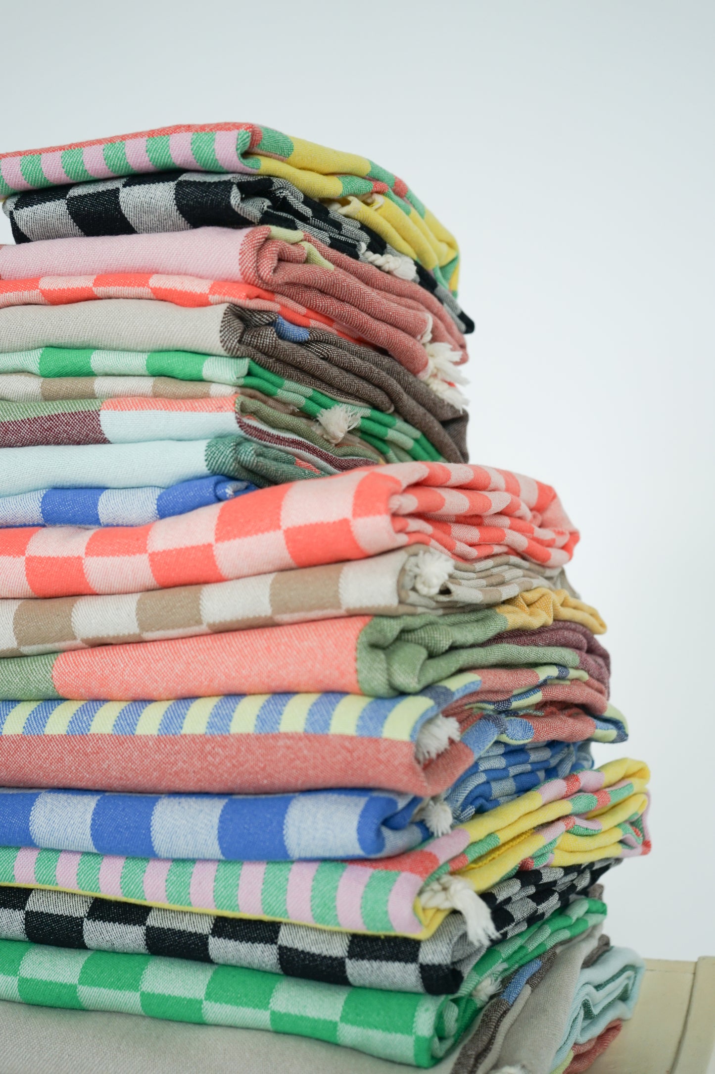CHECK TURKISH TOWEL / LAKE