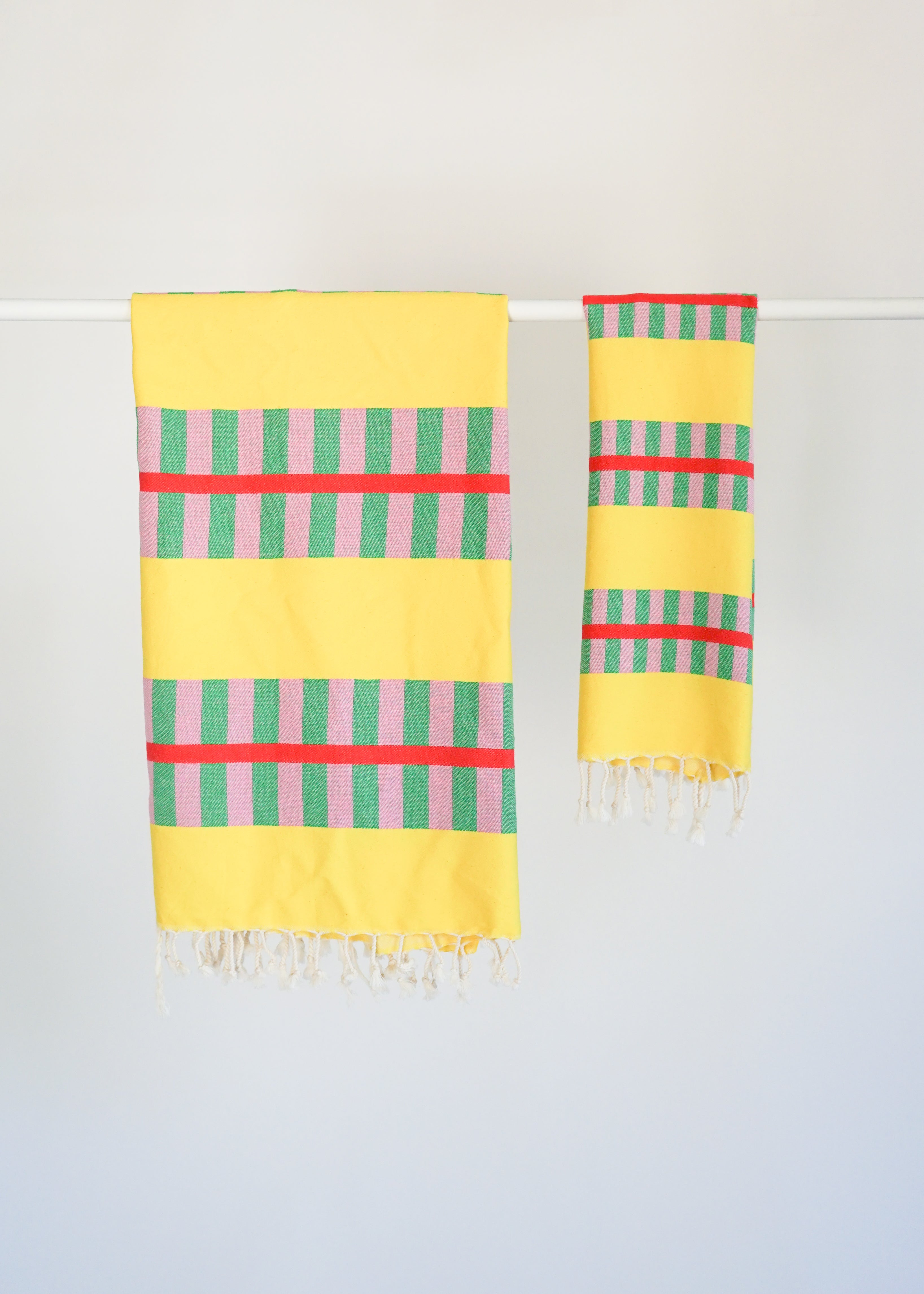 LATTICE TURKISH TOWEL / LEMON SQUEEZE