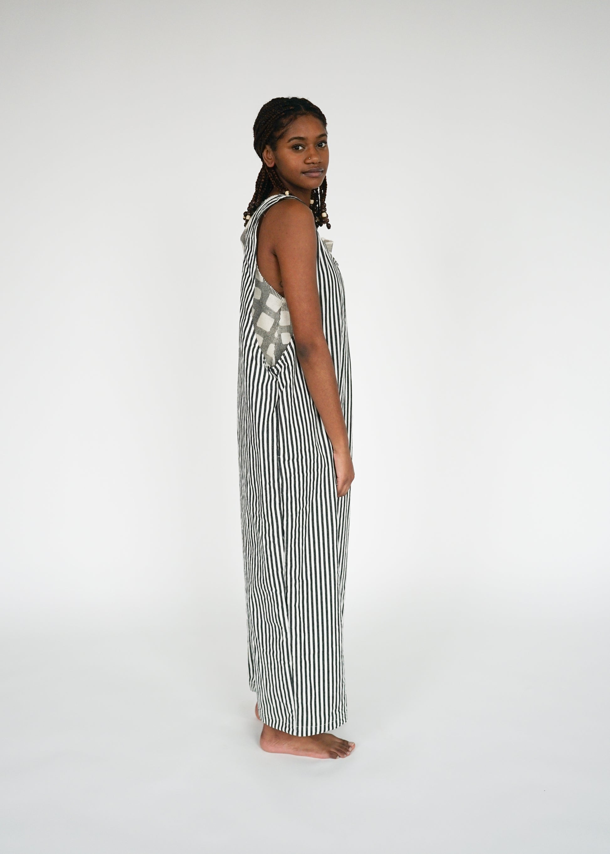 railroad dress JUMPER / RAILROAD STRIPE – STATE